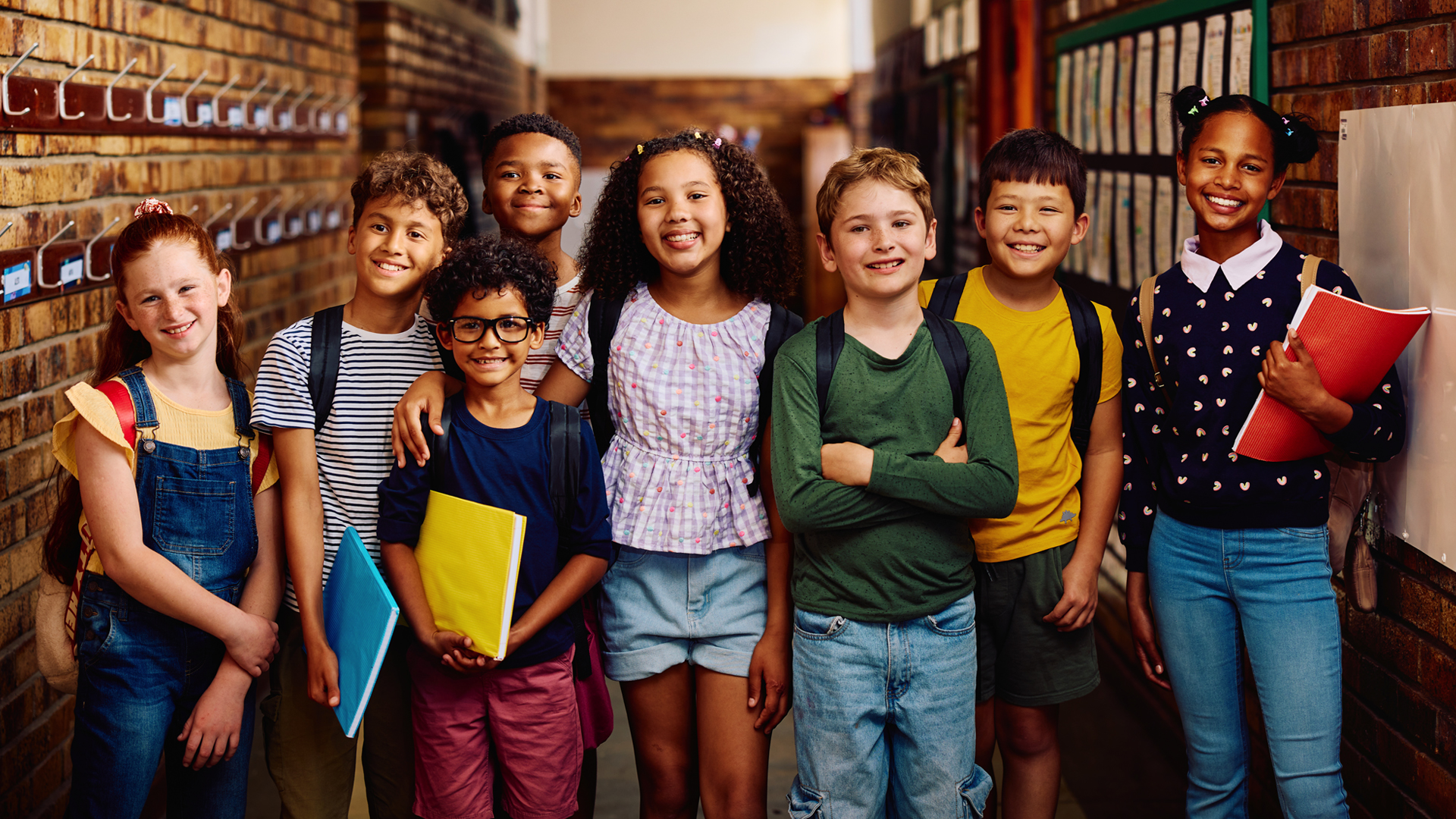 group of elementary school students